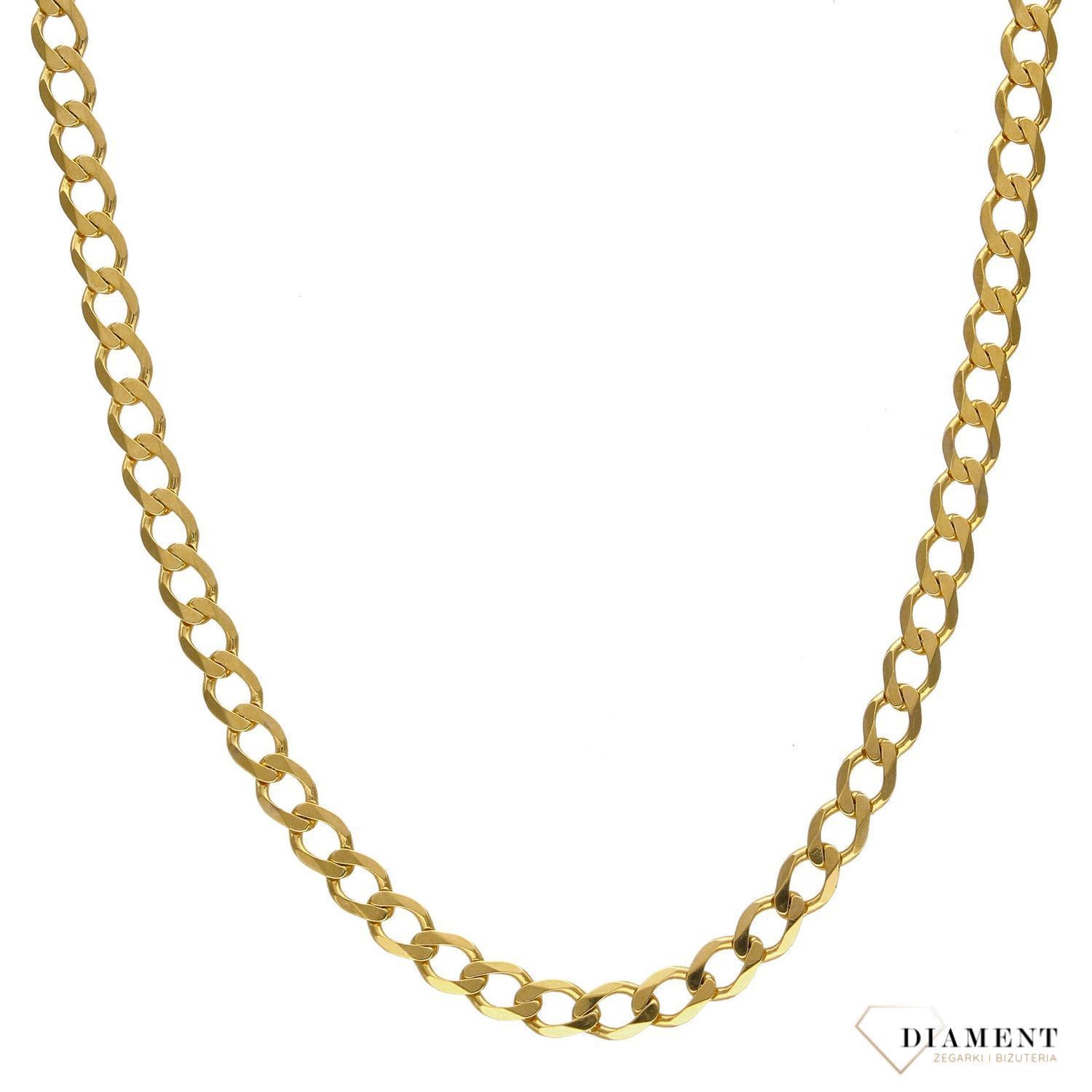 Złoty łańcuszek pancerka 333 o szerokości 5,5 cm DIA-LAN-3159-333 5,5mm (1).jpg